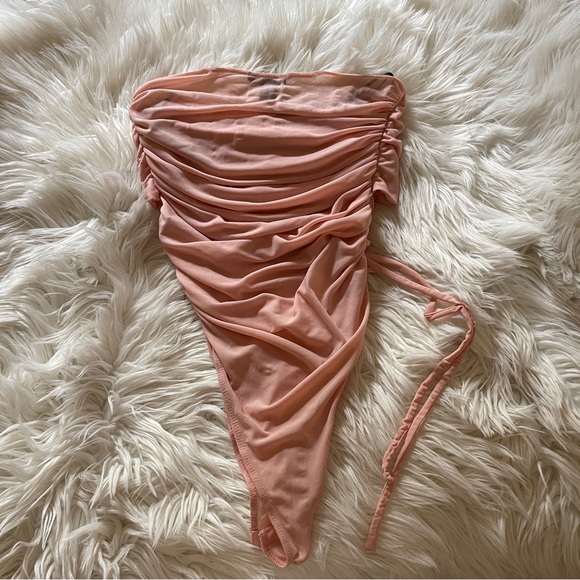 Forever21 Halter Mesh Bodysuit - Picture 3 of 3